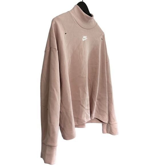 Nike Women's Sportswear Tech Fleece Mock Neck Pullover size XL - Picture 4 of 9